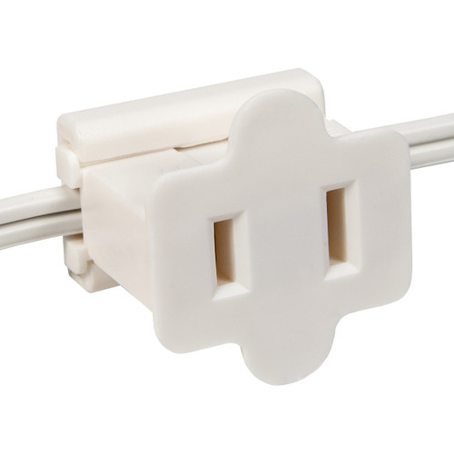 WGC-88316 - White Polarized Inline Zip Plug, SPT2, 10-Pack - Wintergreen Corporation