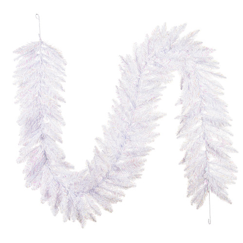 VIC-A104213 - 9' x 14" Sparkle White Garland 230Tips - Vickerman
