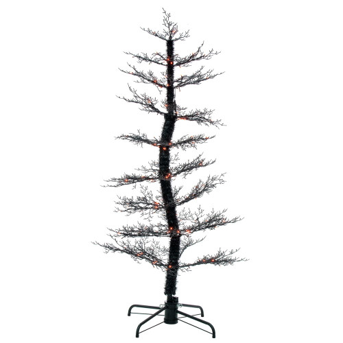 VIC-A248060LED - 6' x 32" Black Cedar Spooky Tree 160 Lights - Vickerman
