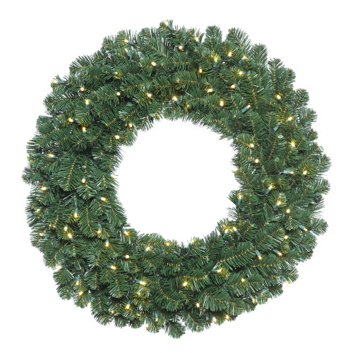VIC-C164840LED - 36" Oregon Fir Wreath Halves LED 100 Warm White - Vickerman
