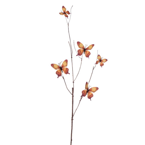 VIC-EF232340 - 37" Yellow/Orange Butterfly Spray, 2-Pack - Vickerman