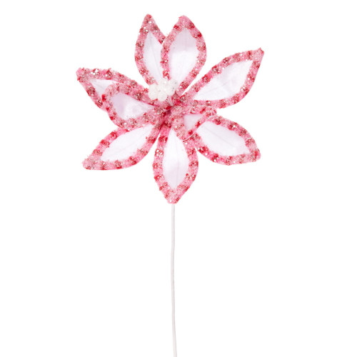 VIC-EH252202 - 22" White/Pink/Red Pepper 12" Flower, 3-Pack - Vickerman