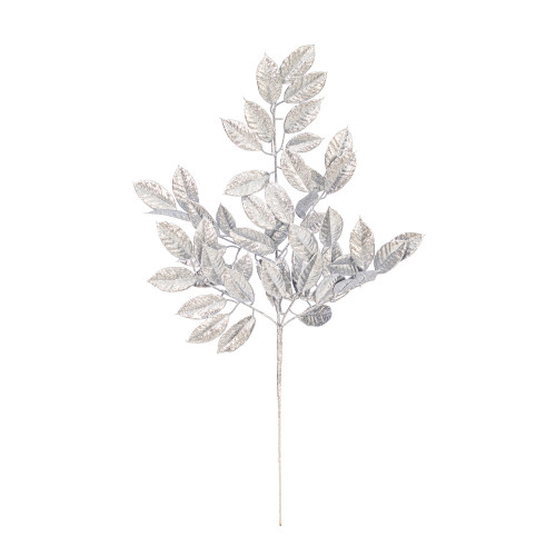 VIC-FK221431 - 31" Silver Gardenia Glitter Spray, 2-Pack - Vickerman