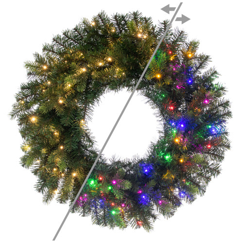 VIC-G183333LEDCC - 30" Welch Fraser Fir Wreath 3mm 100 CC - Vickerman
