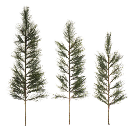 VIC-G198228 - 36-42-48" White Pine Tops 3Pc Set - Vickerman