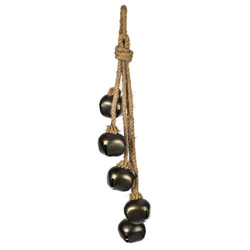 VIC-JE232135 - 2" Matte Mocha Jingle Bells X5 Ornament, 2-Pack - Vickerman