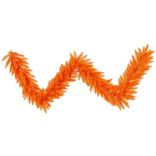VIC-K162414 - 9'x14" Orange Fir Garland 250T - Vickerman