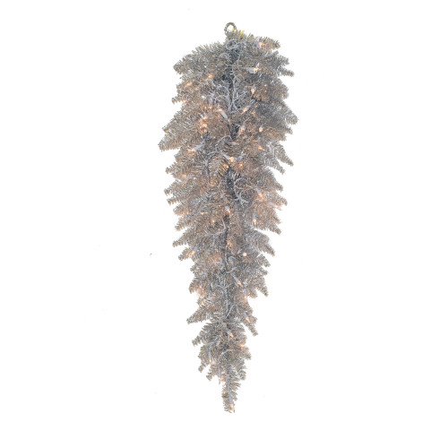VIC-K166907 - 36" Silver Fir Teardrop 96T - Vickerman