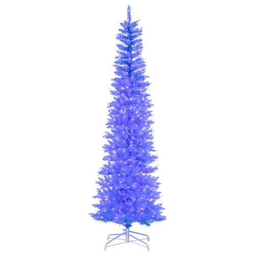 VIC-K244066LED - 6.5' x 28" Sky Blue Pencil Dura Lit 400 BL - Vickerman