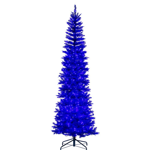 VIC-K244266LED - 6.5' x 28" Blue Pencil Dura Lit 400 Warm White - Vickerman