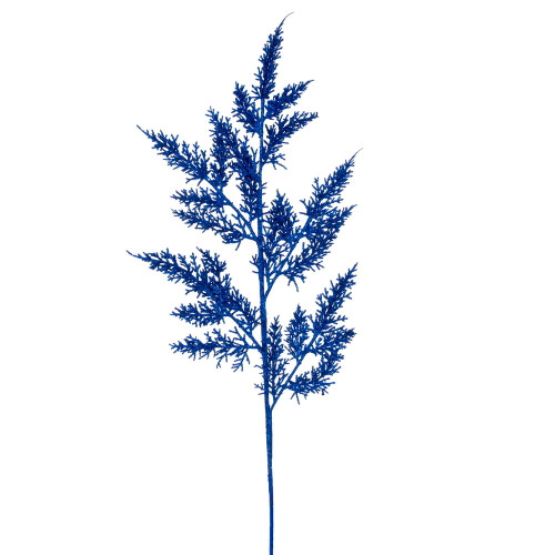 VIC-L162402 - 28" Blue Glitter Wild Huck Spray, 6-Pack - Vickerman