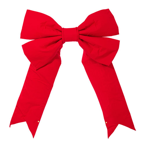 VIC-L230360 - 60" x 75" Red Canvas UV Bow 14" Size - Vickerman