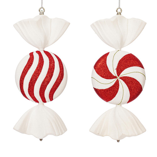 VIC-M110922 - 18" Peppermint Candy Assorted, 2-Pack - Vickerman