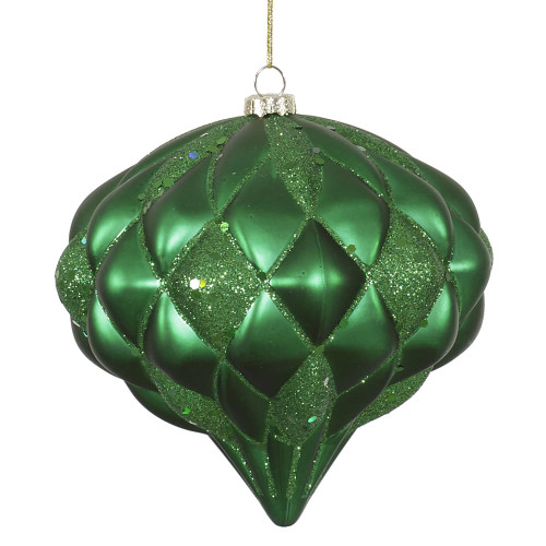 VIC-M112204 - 5.7" Green Matte-glitter Diamond - Vickerman