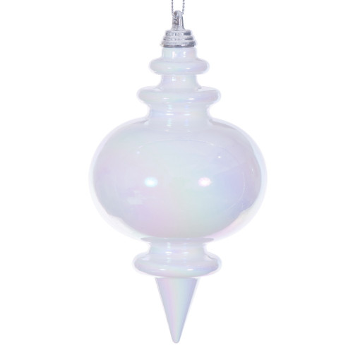 VIC-MC251611W - 5" White Iridescent Finial, 3-Pack - Vickerman