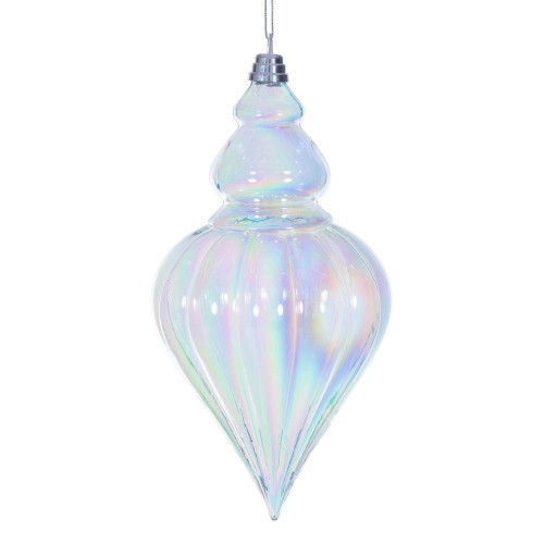 VIC-MC251932W - 12" Baby Blue Iridescent Drop - Vickerman