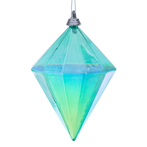 VIC-MC252142W - 5" Teal Iridescent Diamond, 3-Pack - Vickerman