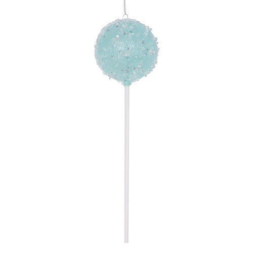VIC-MT222002 - 10" Blue Round Lollipop Ornament, 3-Pack - Vickerman