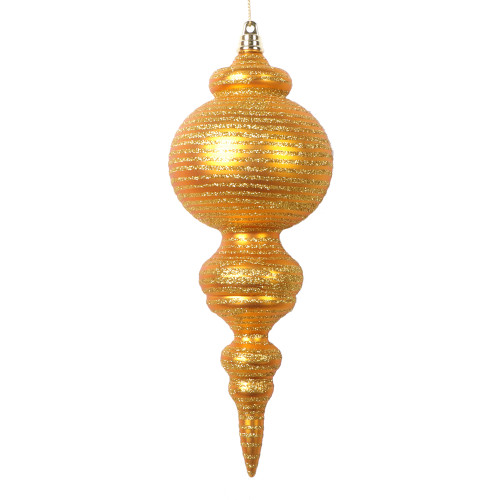 VIC-MT224530 - 10" Matte Antique Gold Finial, 2-Pack - Vickerman
