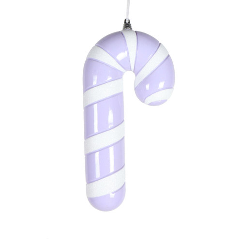 VIC-MT227366 - 11" Lavender Enamel Candy Cane Ornament - Vickerman