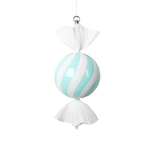 VIC-MT227744 - 13" Seafoam Round Swirl Candy - Vickerman