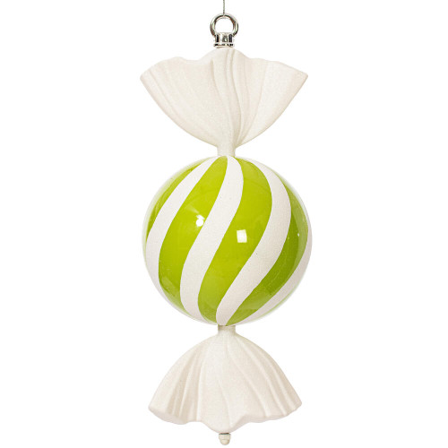 VIC-MT227773 - 13" Lime Round Swirl Candy - Vickerman