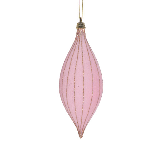 VIC-MT229779 - 7" Light Pink Shuttle Ornament, 3-Pack - Vickerman