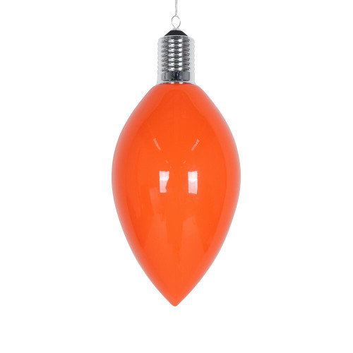 VIC-MT232218 - 15.5" Orange Enamel C9 Bulb Ornament - Vickerman