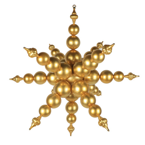 VIC-MT257808UV - 39" Gold UV Candy Starburst Finial - Vickerman