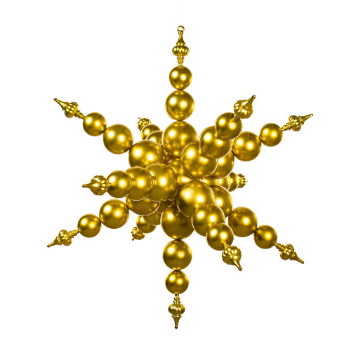 VIC-MT257838UV - 39" Champagne UV Candy Starburst Finial - Vickerman
