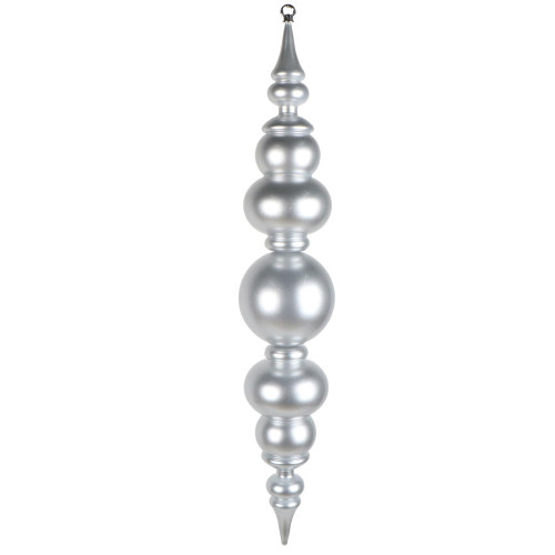 VIC-MT258007UV - 34" Silver UV Candy Ball Drop Finial - Vickerman