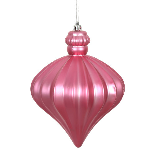VIC-N175845D - 6" Mauve Matte Onion Drop, 4-Pack - Vickerman
