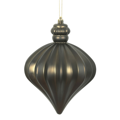 VIC-N175884D - 6" Gunmetal Matte Onion Drop, 4-Pack - Vickerman