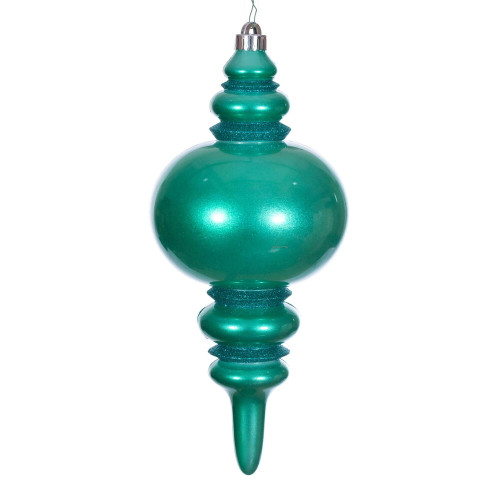 VIC-N241342DCV - 13" Teal Candy Glitter Finial UV - Vickerman