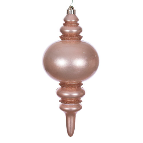 VIC-N241358DCV - 13" Rose Gold Candy Glitter Finial UV - Vickerman