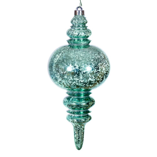 VIC-N241544D - 13" Seafoam Green Mercury Finial - Vickerman