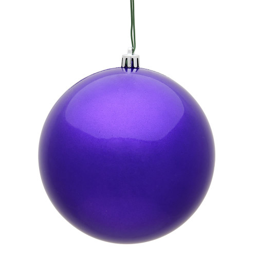 VIC-N591066DCV - 4" Purple Candy Ball UV, 6-Pack - Vickerman