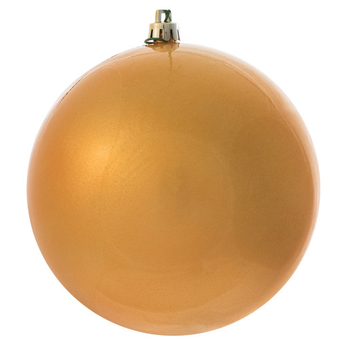 VIC-N591233DCV - 4.75" Copper Gold Candy Ball UV Drill 4Bg 4-Pack - Vickerman
