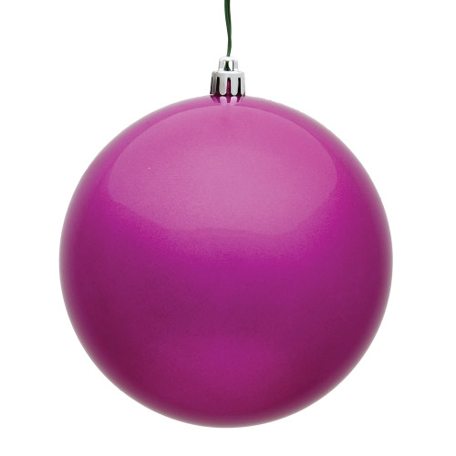 VIC-N593070DCV - 12" Fuchsia Candy Ball UV Drilled Cap - Vickerman