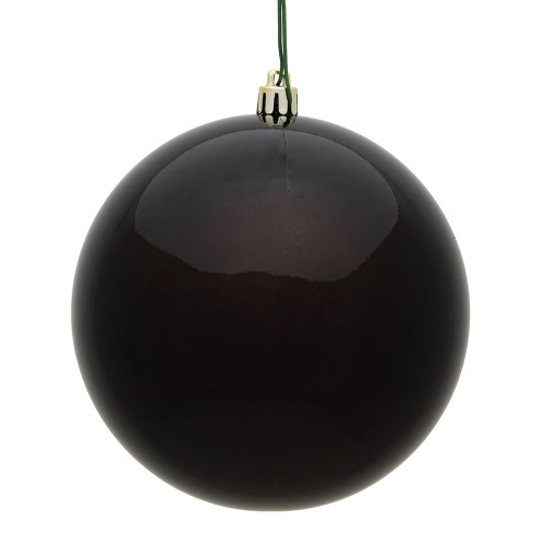 VIC-N593075DCV - 12" Chocolate Candy Ball UV Drilled Cap - Vickerman