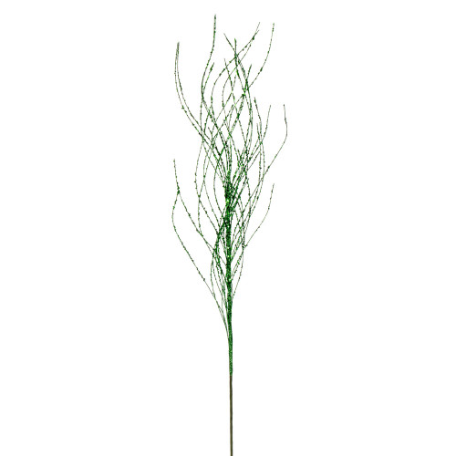 VIC-QG221004 - 37" Green Wavy Twig Glitter Spray, 6-Pack - Vickerman
