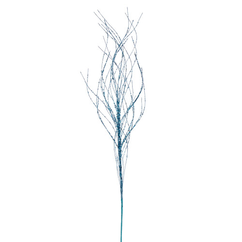 VIC-QG221032 - 37" Baby Blue Wavy Twig Glitter Spray, 6-Pack - Vickerman