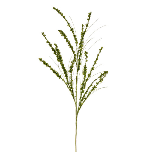 VIC-QG221573 - 36" Lime Berry Twig Glitter Spray, 6-Pack - Vickerman