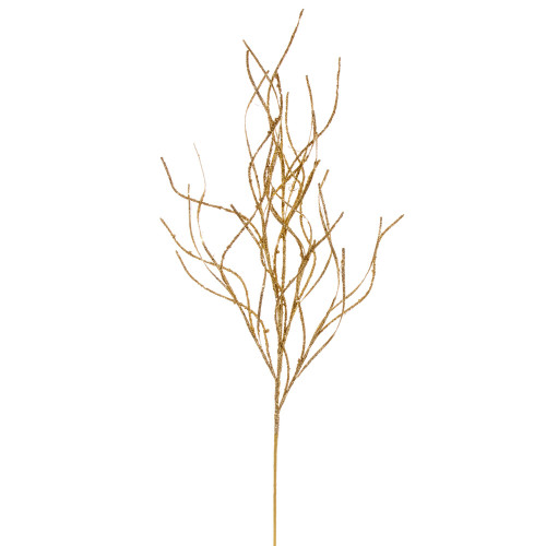 VIC-QG225008 - 40" Gold Berry Wavy Glitter Spray, 4-Pack - Vickerman