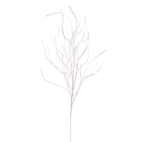 VIC-QG225011 - 40" White Berry Wavy Glitter Spray, 4-Pack - Vickerman