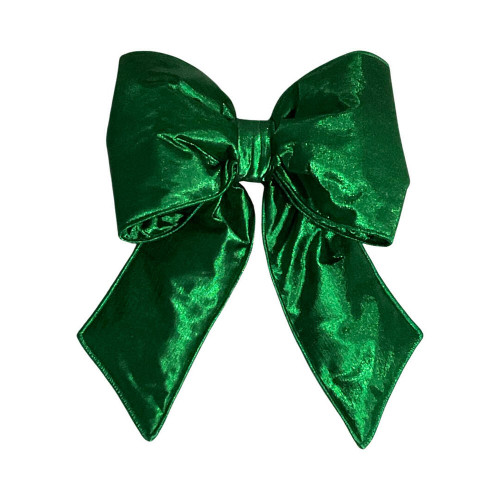 VIC-QTX24026 - 12" x 15" Green Metallic Bow - Vickerman