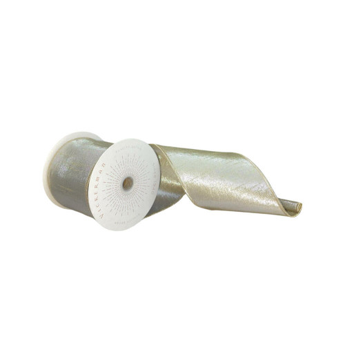 VIC-QTX24055 - 4"x10yd Champagne Metallic Ribbon - Vickerman