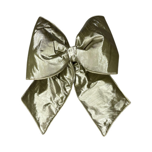 VIC-QTX24057 - 18" x 23" Champagne Metallic Bow - Vickerman