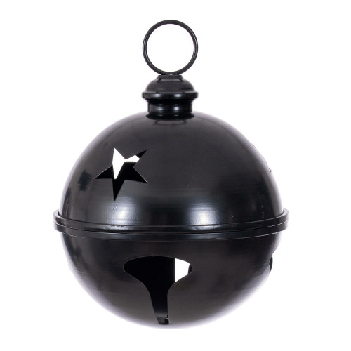 VIC-RAA231017 - 10" Black Iron Bell Ornament - Vickerman