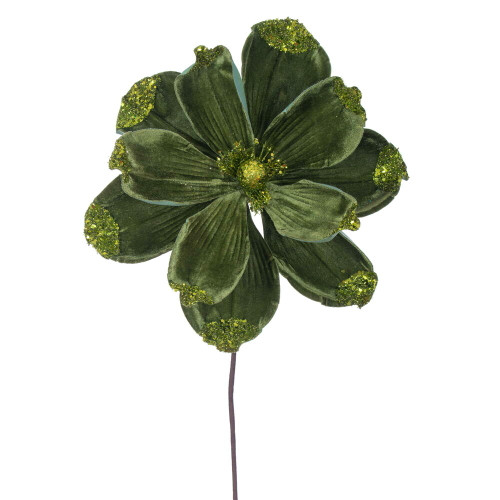 VIC-RG230973 - 21.5" Lime Velvet Magnolia, 4-Pack - Vickerman